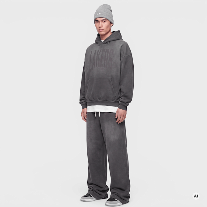 Nike   LAL MNK TF SI FLC WSH HDY dark charcoal grigio 100295 4