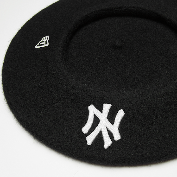New Era WMNS Wool Beret MLB New York Yankees Schwarz 100376 3