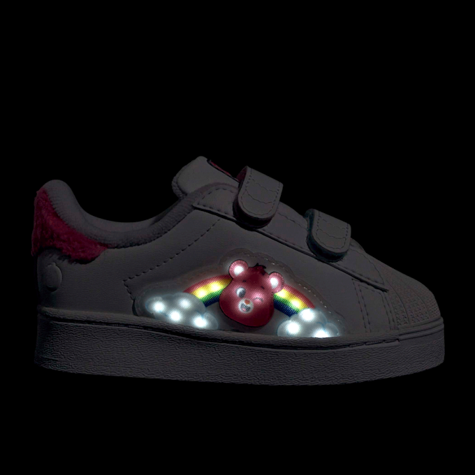 adidas Originals Superstar LED Lights Kleinkinder weiß 100470 9