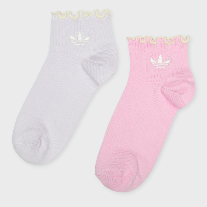 adidas Originals 2 PACK - Ruffle Quarter Socks multicolorido 100539 1
