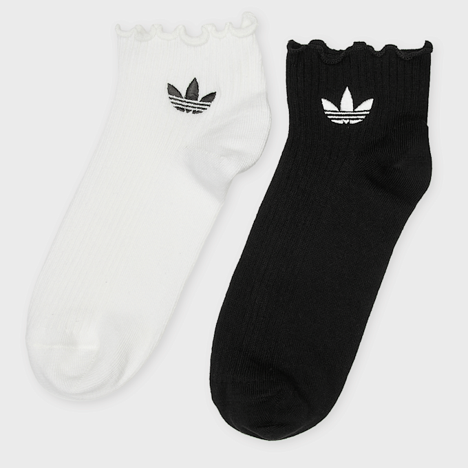 adidas Originals 2 PACK - Ruffle Quarter Socks negro 100541 1
