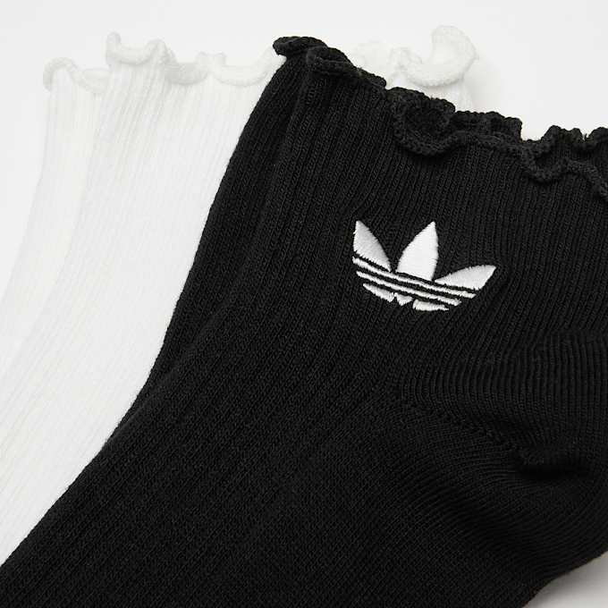 adidas Originals 2 PACK - Ruffle Quarter Socks noir 100541 2