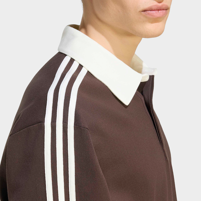 adidas Originals 3-Stripes Rugby Longsleeve Polo smeđa 100615 4