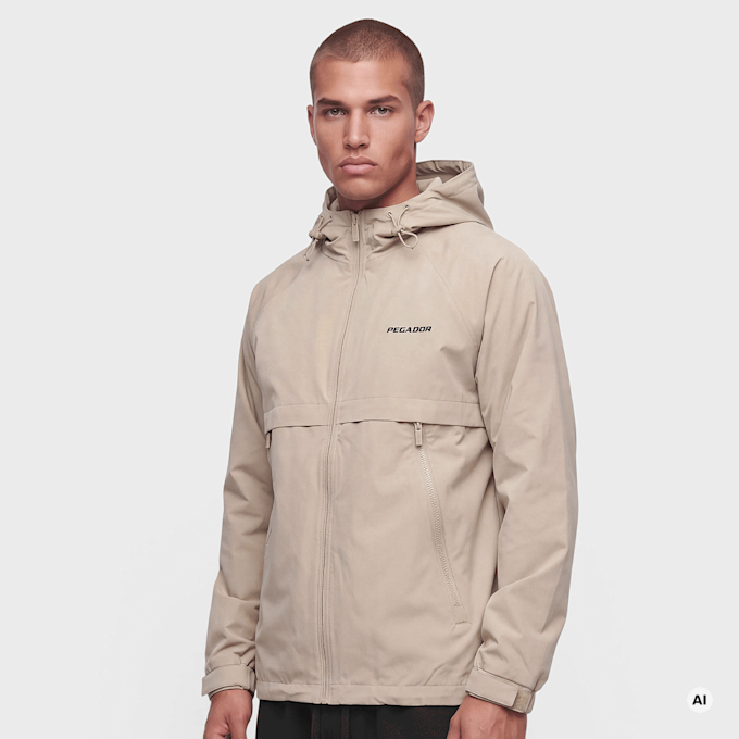 Pegador MASON HOODED WINDBREAKER BEIGE beige 100623 1