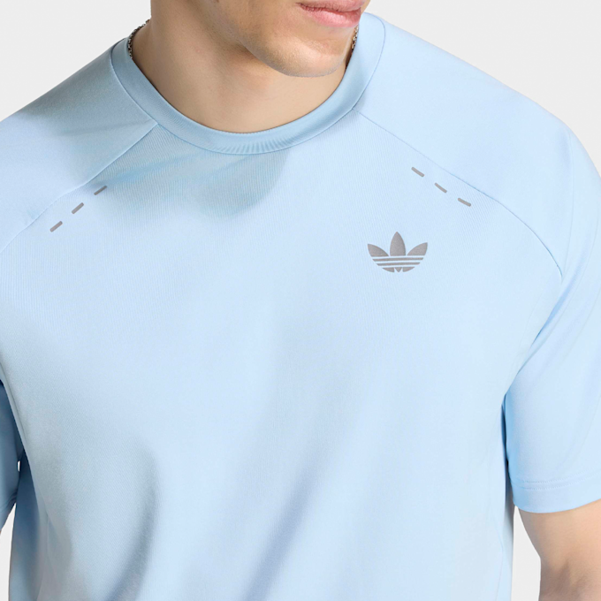 adidas Originals Tech Trefoil Essentials Polyester Tee blau 100617 3
