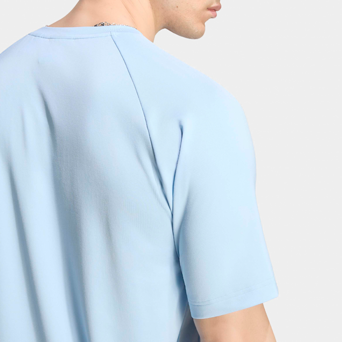 adidas Originals Tech Trefoil Essentials Polyester Tee blau 100617 4