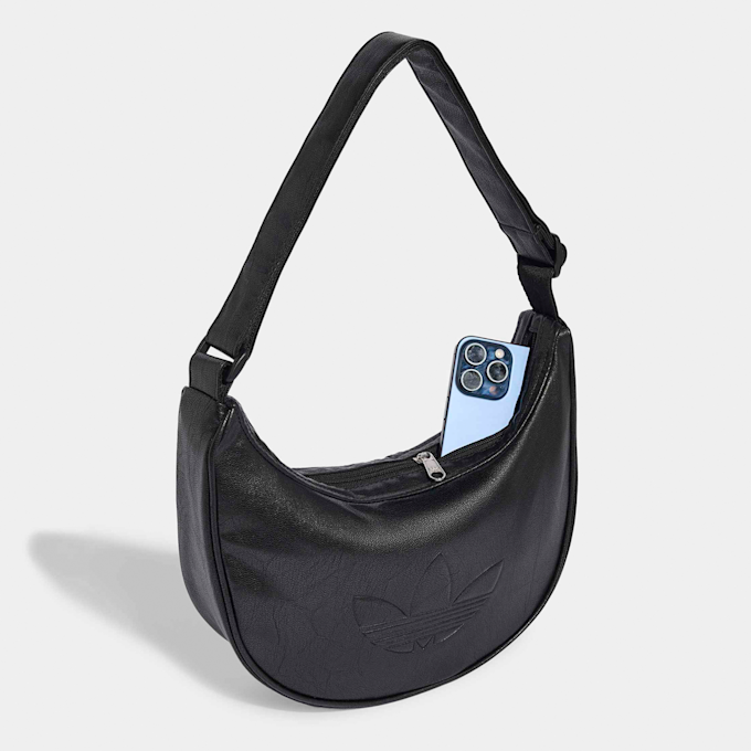 adidas Originals Adicolor Half Crescent Bag Metallic PU noir 100650 4