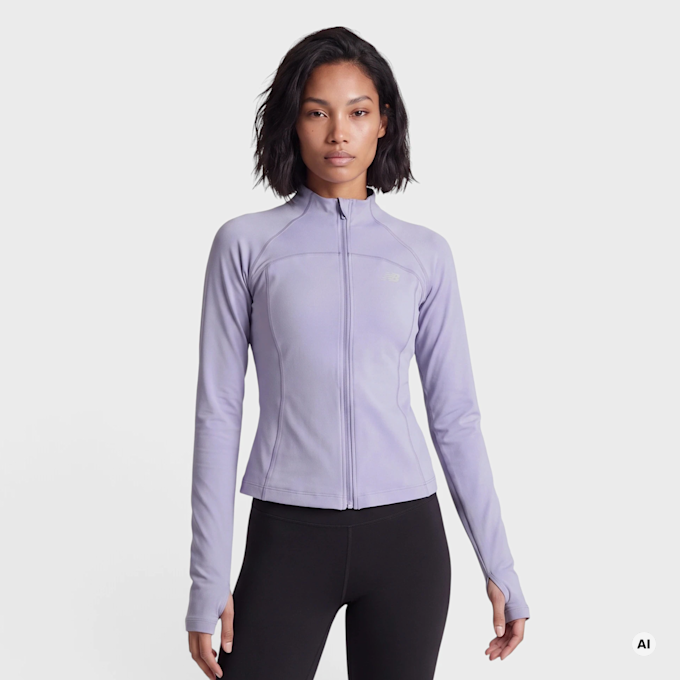 New Balance Harmony Fitted Full Zip violeta 100605 1