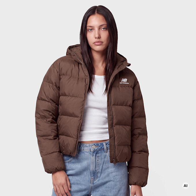 New Balance Boston Puffer Jacket pumpernickel nero 100606 1