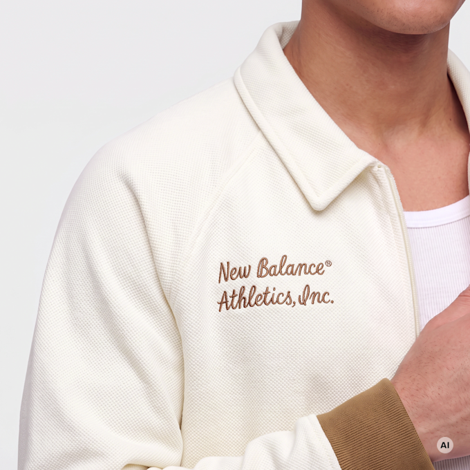New Balance Sport Legacy Pique Jacket angora (aga) bruin 100629 3
