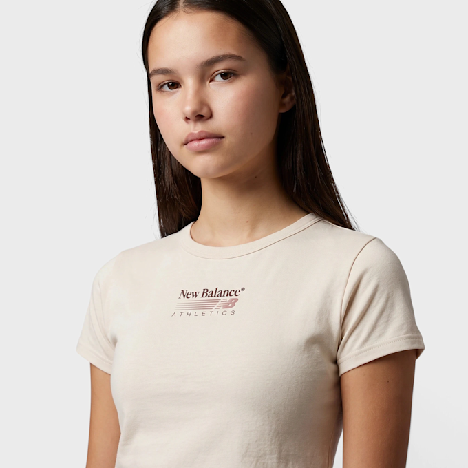 New Balance Trackside Ringer T-Shirt bege 100611 3