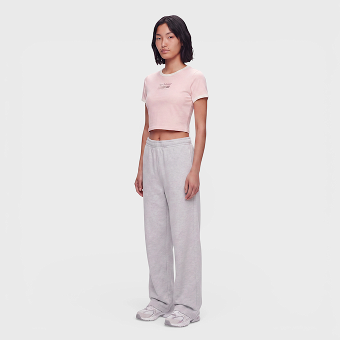New Balance Trackside Ringer T-Shirt Fucsia 100612 4