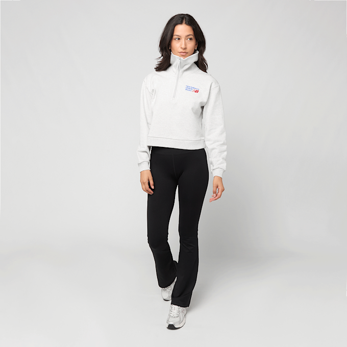 New Balance Athletics Premium Logo Oversized Half Zip grijs 100613 4