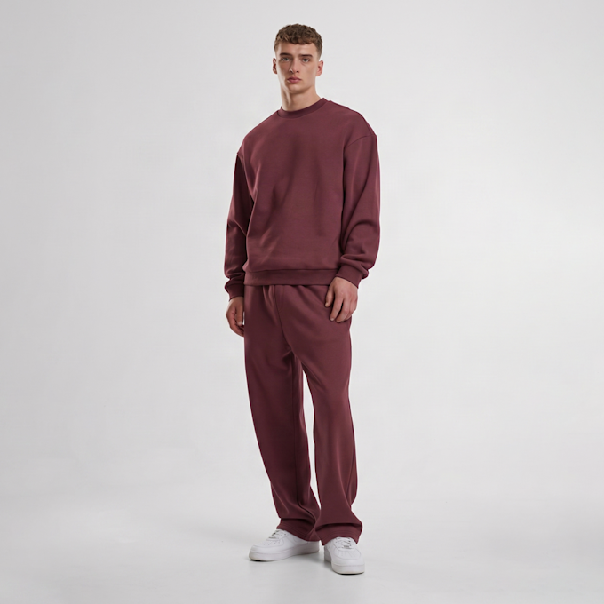 Urban Classics Fluffy Trackpants rojo 100713 3