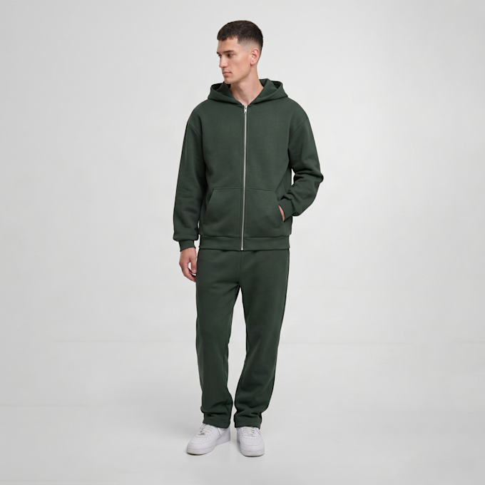 Urban Classics Fluffy Trackpants grün 100715 3