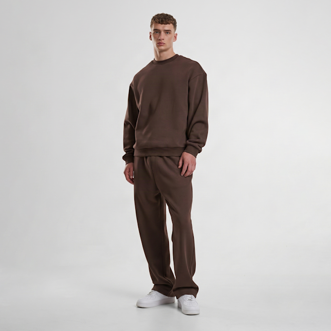 Urban Classics Fluffy Trackpants brun 100716 3