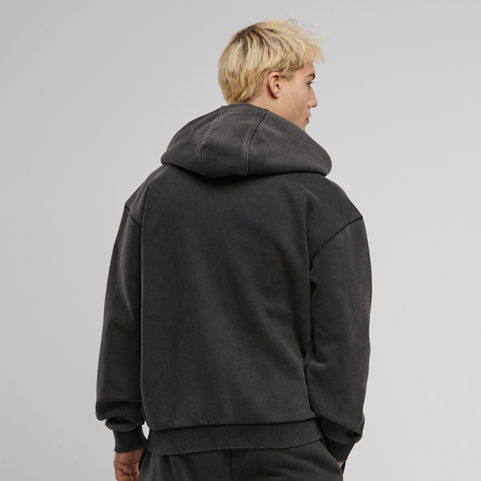 Urban Classics Vintage Zip Heavy Hoody noir 100721 2