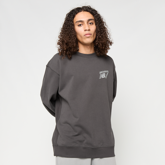 New Balance Classic Tri-Logo French Terry Crew gris 100645 2