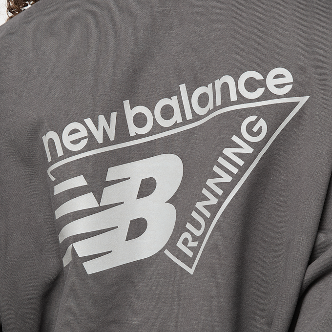 New Balance Classic Tri-Logo French Terry Crew gris 100645 4