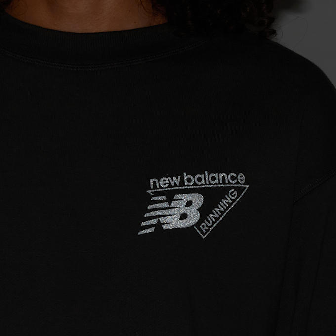 New Balance Classic Tri-Logo French Terry Crew cinzento 100645 5