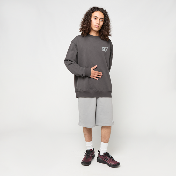New Balance Classic Tri-Logo French Terry Crew gris 100645 7