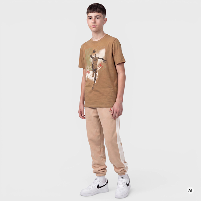 Jordan JDB MJ Retro Hangtime Short Sleeve Tee bruin 100798 4