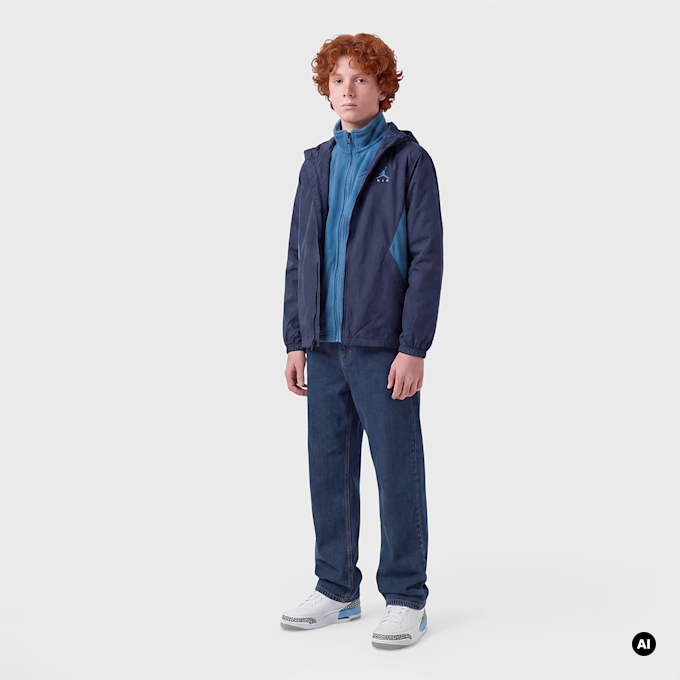 Jordan 3 IN 1 Systems Jacket blau 100819 8