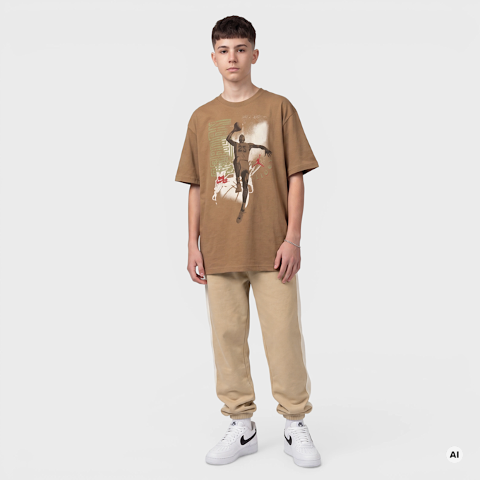 Jordan JDN MJ Air High-Brand-Read Open Hem Pants bege 100776 5
