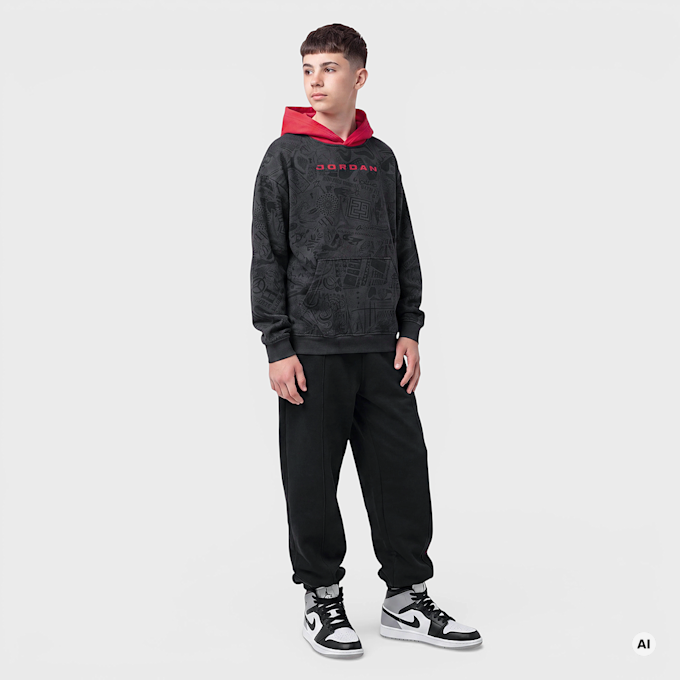 Jordan JDB MJ Brooklyn Hoodie grijs 100783 5