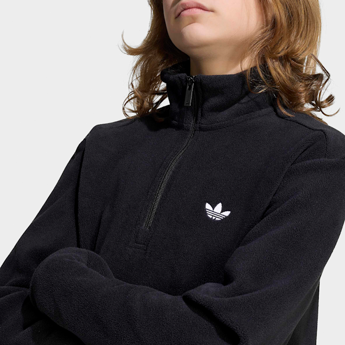 adidas Originals Loose Fleece Halfzip Sweatshirt negro 100796 3