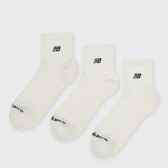 New Balance 3 PACK - Black Patch Logo Seasonal Ankle blanc 100841 1