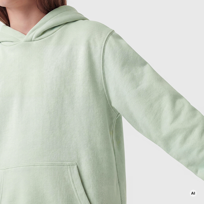 Urban Classics Fluffy Hoody verde 100935 3