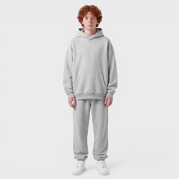 Urban Classics Fluffy Hoody grigio 100939 4