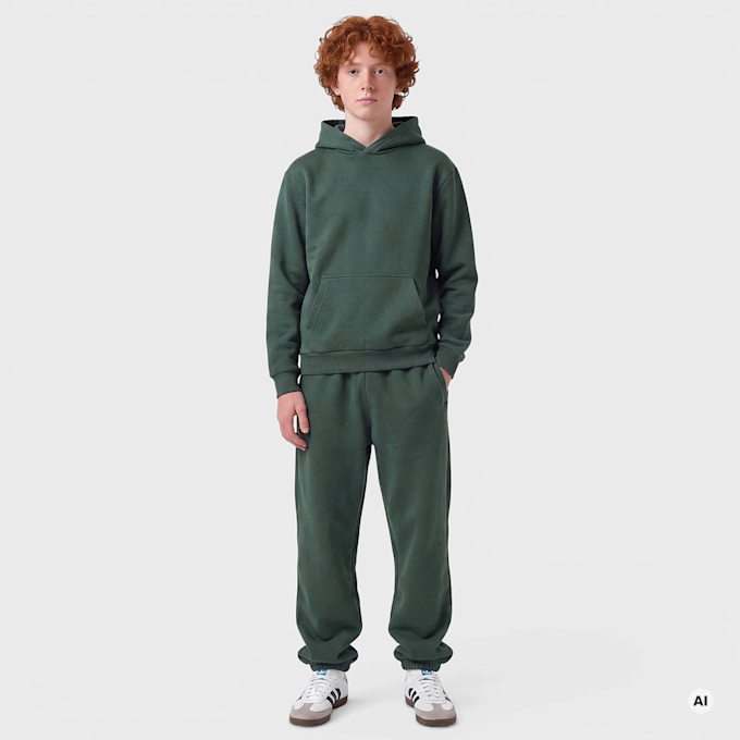 Urban Classics Fluffy Sweatpants groen 100938 5