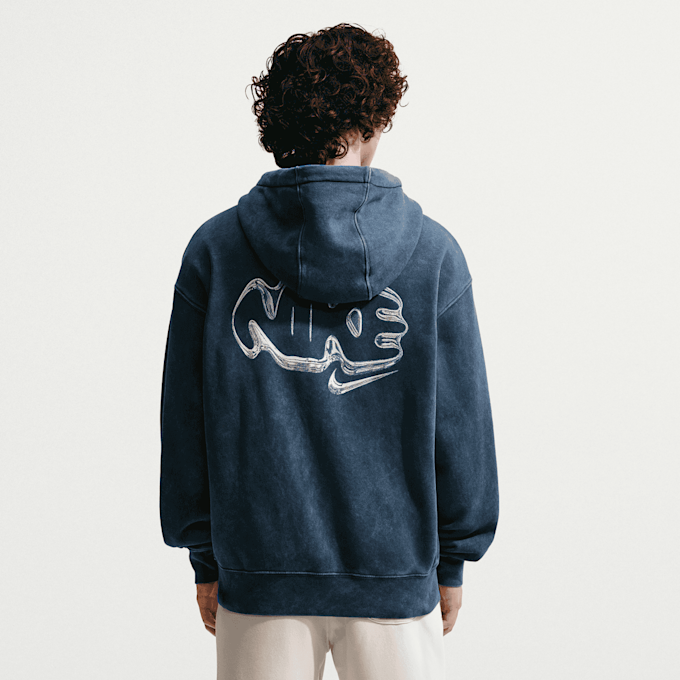Nike   Sportswear Graphics Fullzip Hoodie bleu 100995 2