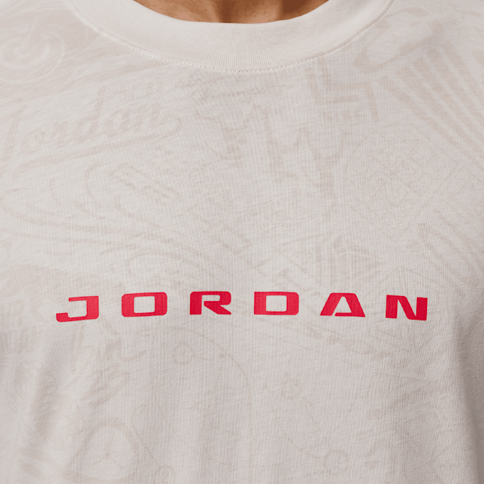 Jordan Brooklyn Graphic Shortsleeve Crew beige 101099 3