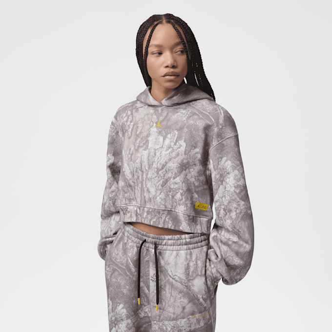 Jordan Brooklyn Fleece Crop Realtree Pullover grijs 101160 1