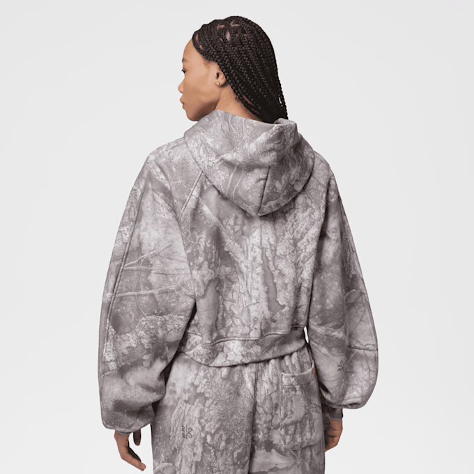 Jordan Brooklyn Fleece Crop Realtree Pullover grigio 101160 2