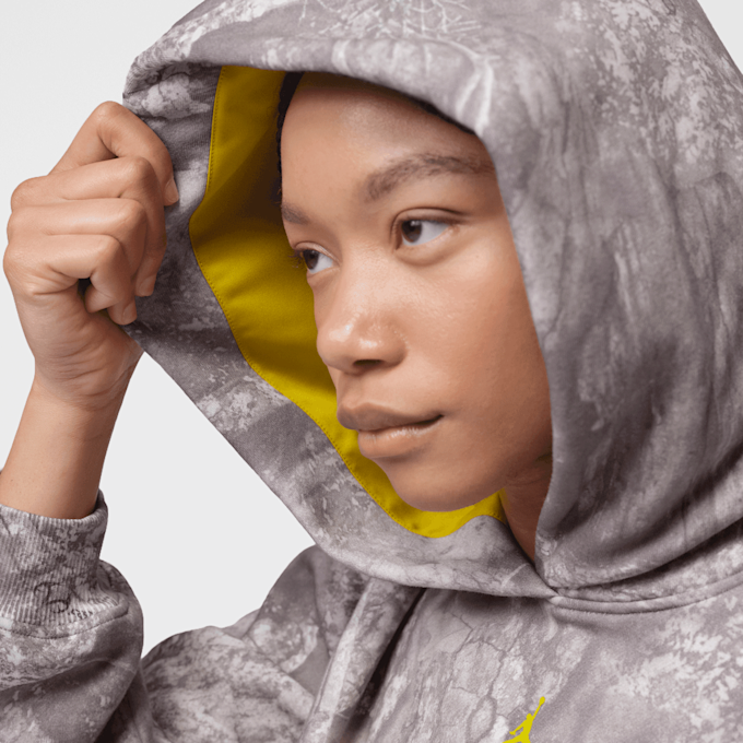 Jordan Brooklyn Fleece Crop Realtree Pullover siva 101160 5