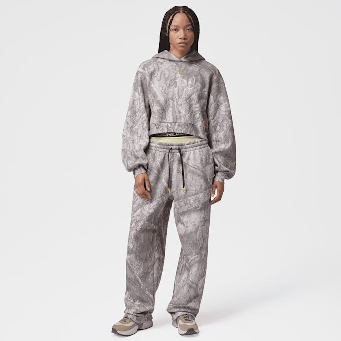 Jordan Brooklyn Fleece Crop Realtree Pullover grijs 101160 8