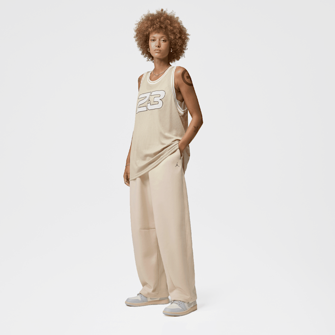Jordan Brooklyn Fleece Wide-Leg Pant beige 101142 6