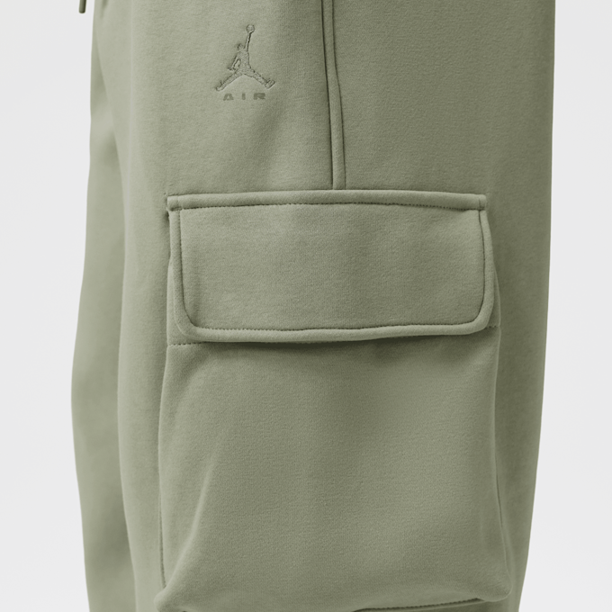 Jordan Brooklyn Oversized Fleece Cargo Pants verde 101076 4