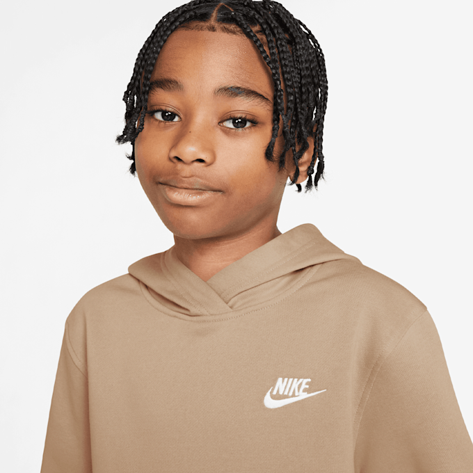 Nike   Sportswear Club Fleece Hoodie Low Brand Read beż 101312 3