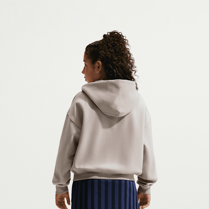 Nike Sportswear Studio Fleece Oversized Full-Zip Hoodie beige 101522 2