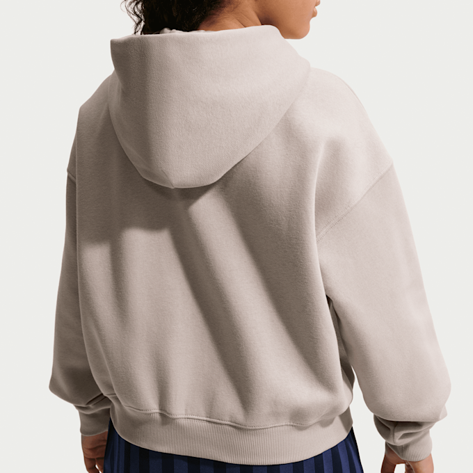 Nike Sportswear Studio Fleece Oversized Full-Zip Hoodie beige 101522 4