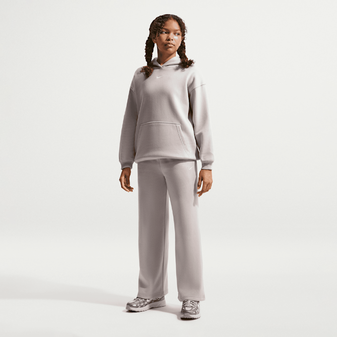 Nike   Sportswear Studio Fleece Open-Hem Pants gris 101524 5