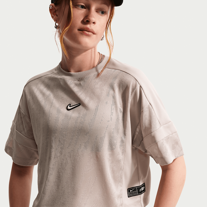 Nike   Sportswear Mesh Coverup Dance Top beż 101523 3