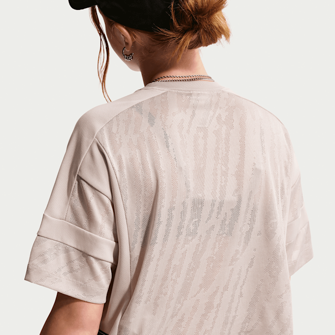 Nike   Sportswear Mesh Coverup Dance Top beige 101523 4