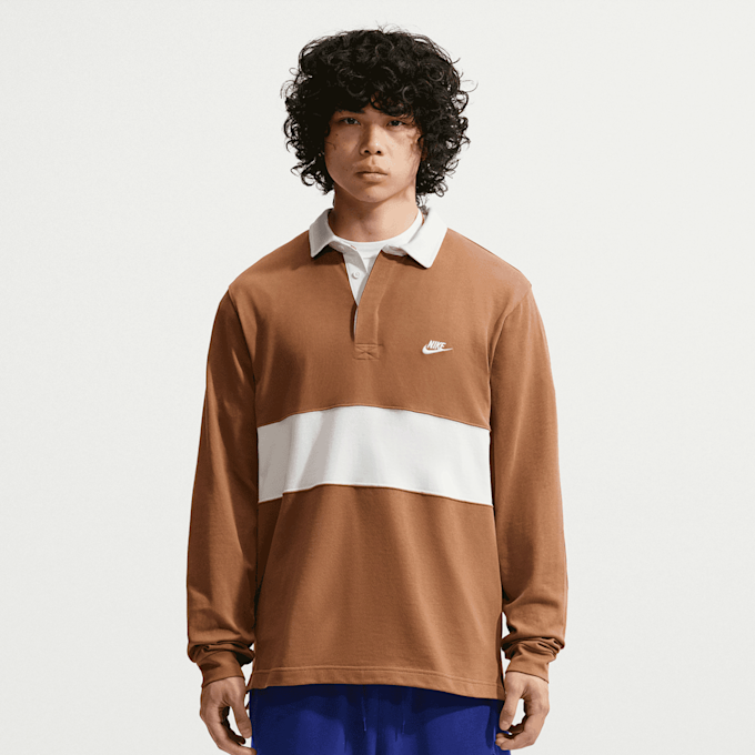 Nike   Club Longsleeve Rugby Top marrón 101459 1