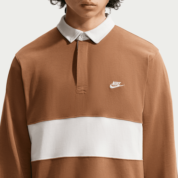 Nike   Club Longsleeve Rugby Top brun 101459 3